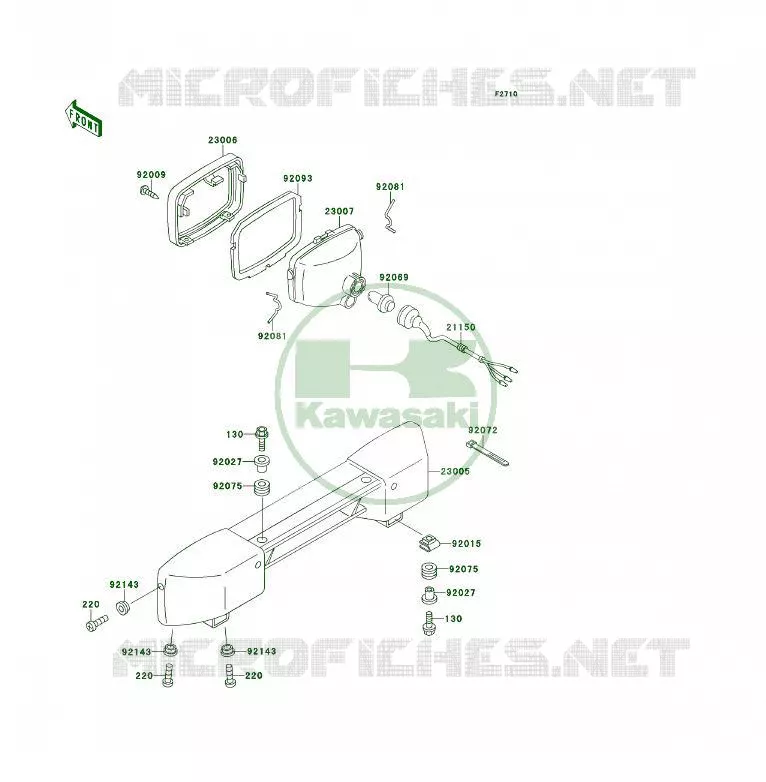 OPTIQUE(S) Kawasaki QUAD 300 1993 KLF300 4X4  KLF300-C5