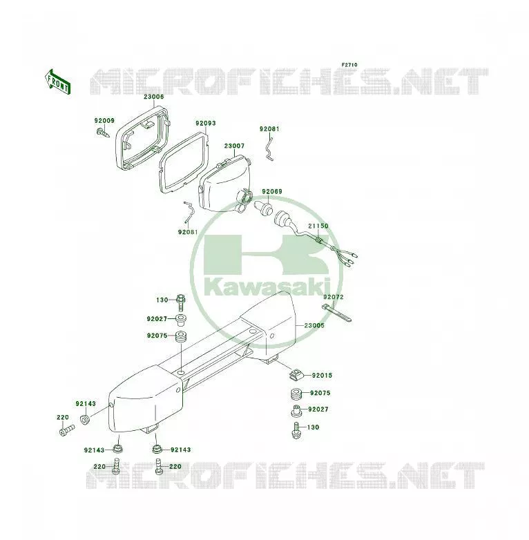 OPTIQUE(S) Kawasaki QUAD 300 1994 KLF300 4X4  KLF300-C6