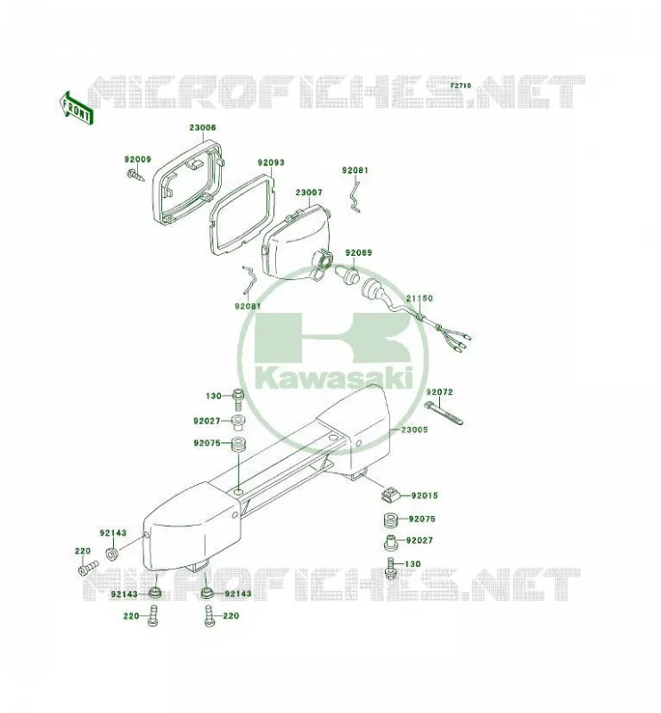 OPTIQUE(S) Kawasaki QUAD 300 1995 KLF300 4X4  KLF300-C7