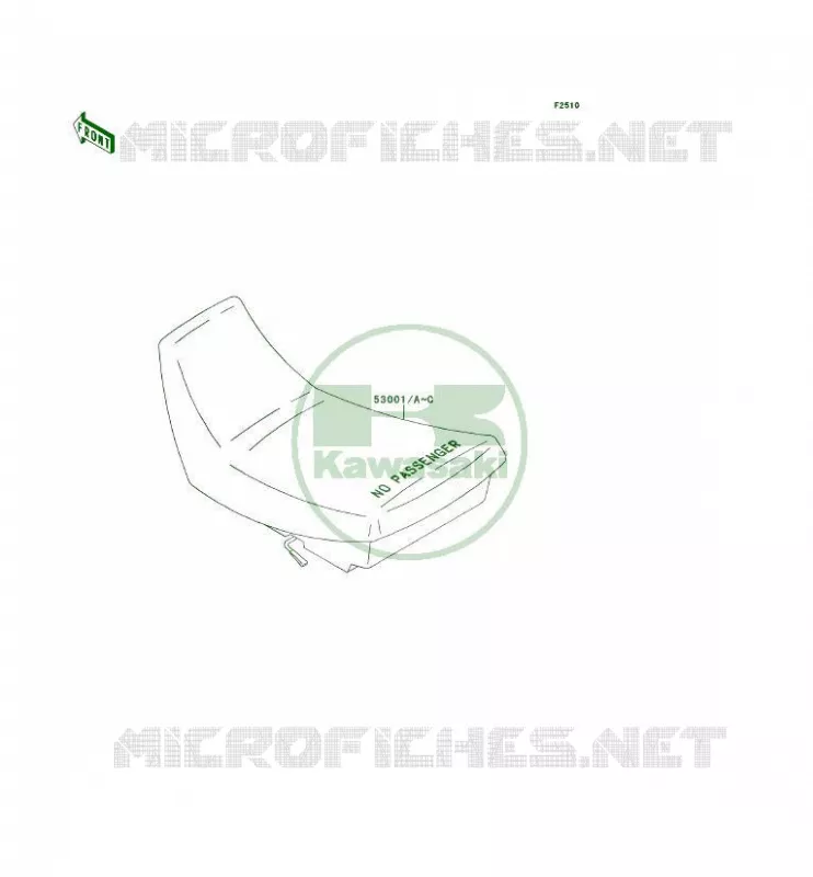 SELLE Kawasaki QUAD 300 1995 KLF300 4X4  KLF300-C7