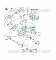 ARBRE DE TRANSMISSION(AVANT) pour Kawasaki KLF300 4X4 1995