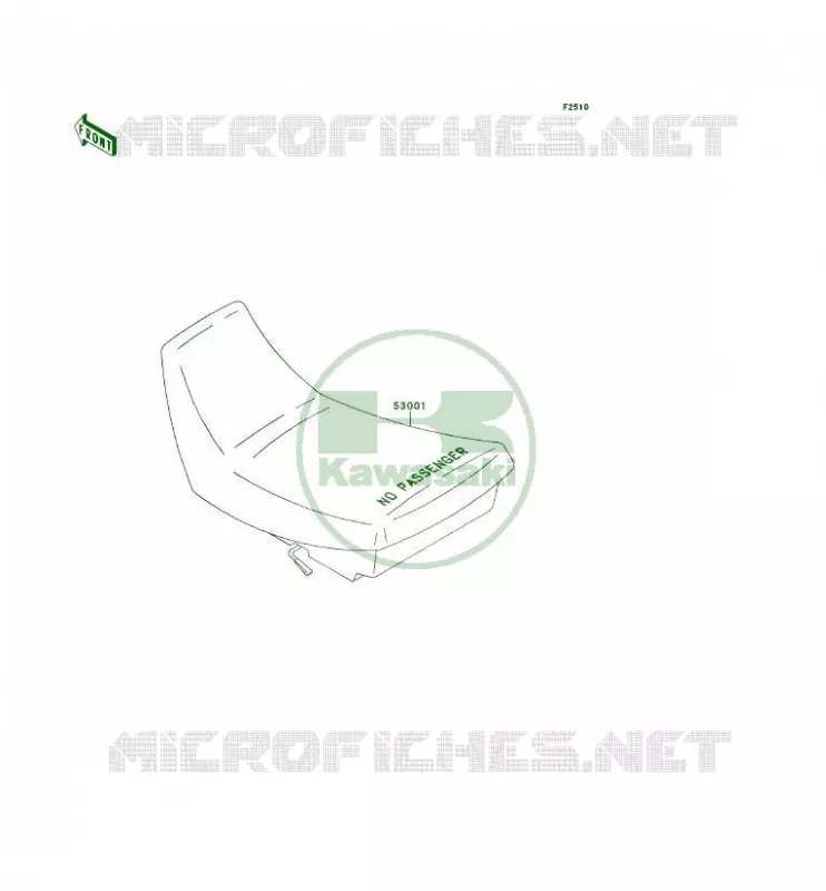SELLE Kawasaki QUAD 300 1996 KLF300 4X4  KLF300-C8