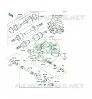 ARBRE DE TRANSMISSION(AVANT) pour Kawasaki KLF300 4X4 1997