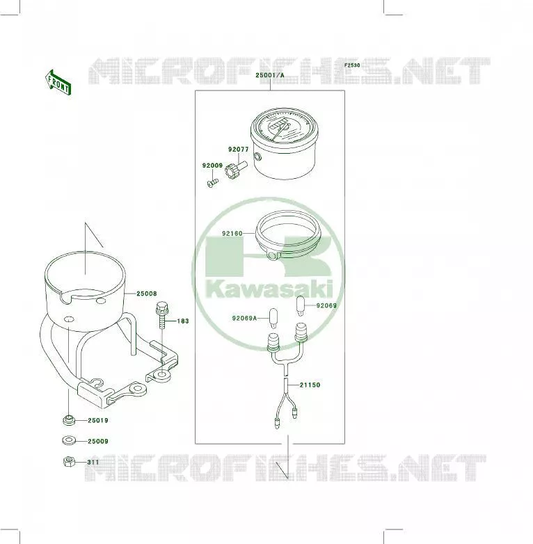 COMPTEURS Kawasaki QUAD 400 1993 KLF400 4X4  KLF400-B1