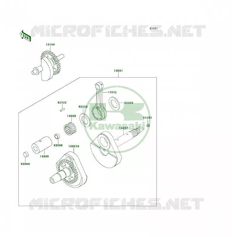 VILEBREQUIN Kawasaki QUAD 400 1993 KLF400 4X4  KLF400-B1