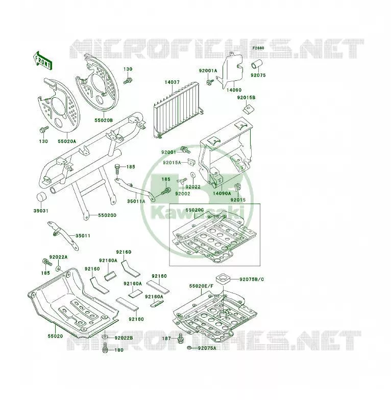 PROTECTION(S) Kawasaki QUAD 400 1993 KLF400 4X4  KLF400-B1A
