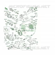 ARBRE DE TRANSMISSION(ARRI&Egrave;RE) pour Kawasaki KLF400 4X4 1994