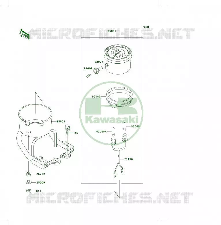 COMPTEURS Kawasaki QUAD 400 1994 KLF400 4X4  KLF400-B2