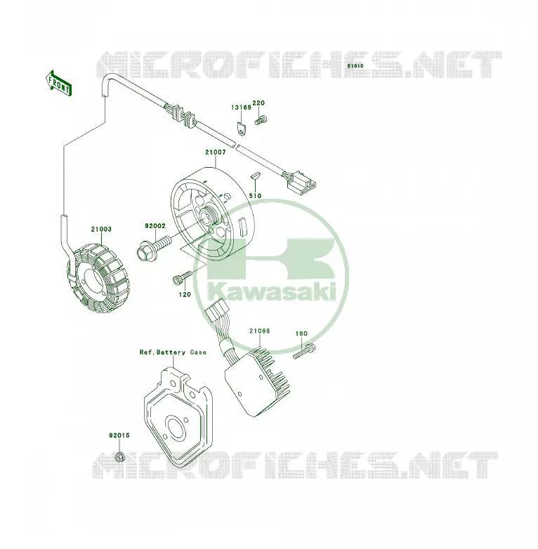 G&Eacute;N&Eacute;RATEUR Kawasaki QUAD 400 1994 KLF400 4X4  KLF400-B2