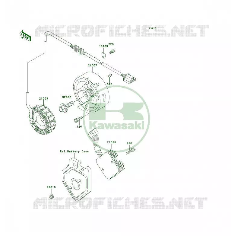 G&Eacute;N&Eacute;RATEUR Kawasaki QUAD 400 1994 KLF400 4X4  KLF400-B2