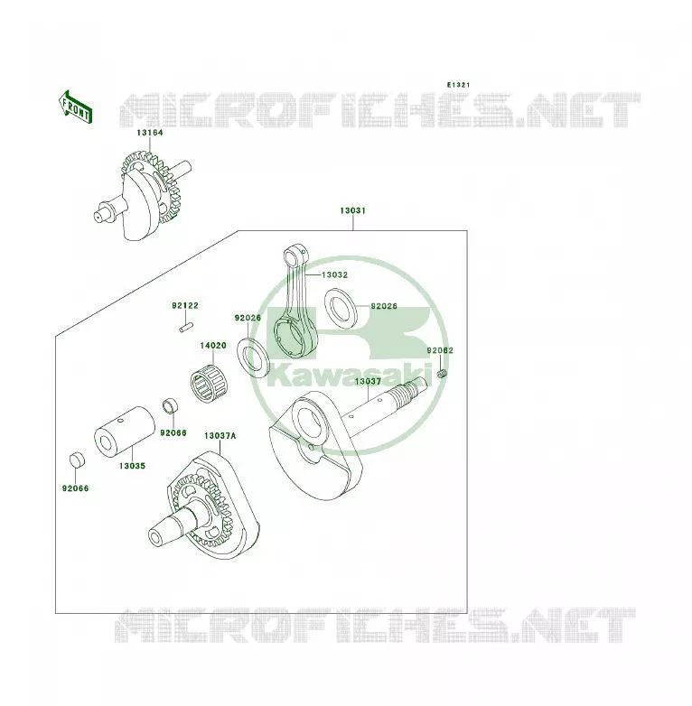 VILEBREQUIN Kawasaki QUAD 400 1994 KLF400 4X4  KLF400-B2