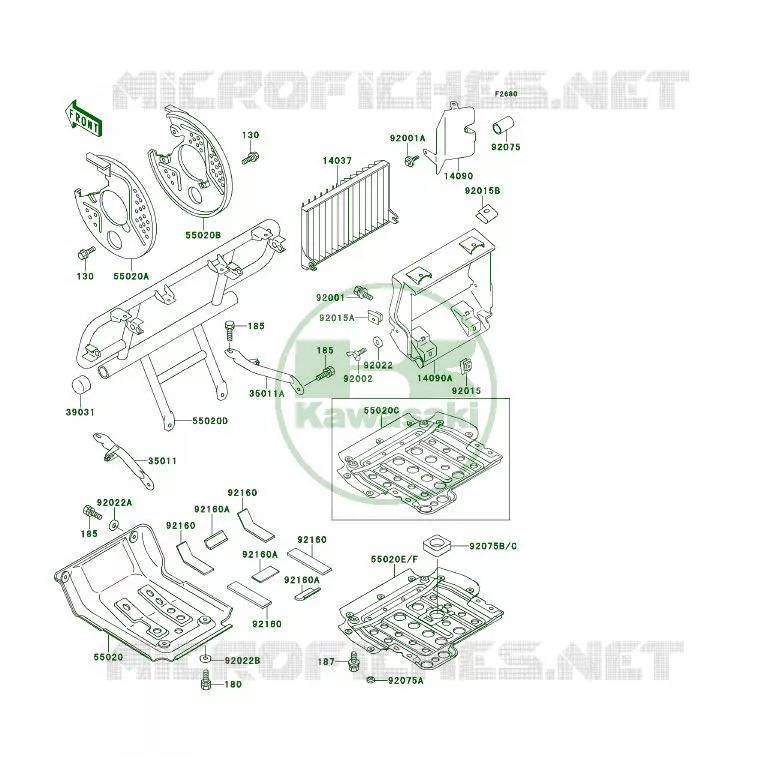 PROTECTION(S) Kawasaki QUAD 400 1995 KLF400 4X4  KLF400-B3