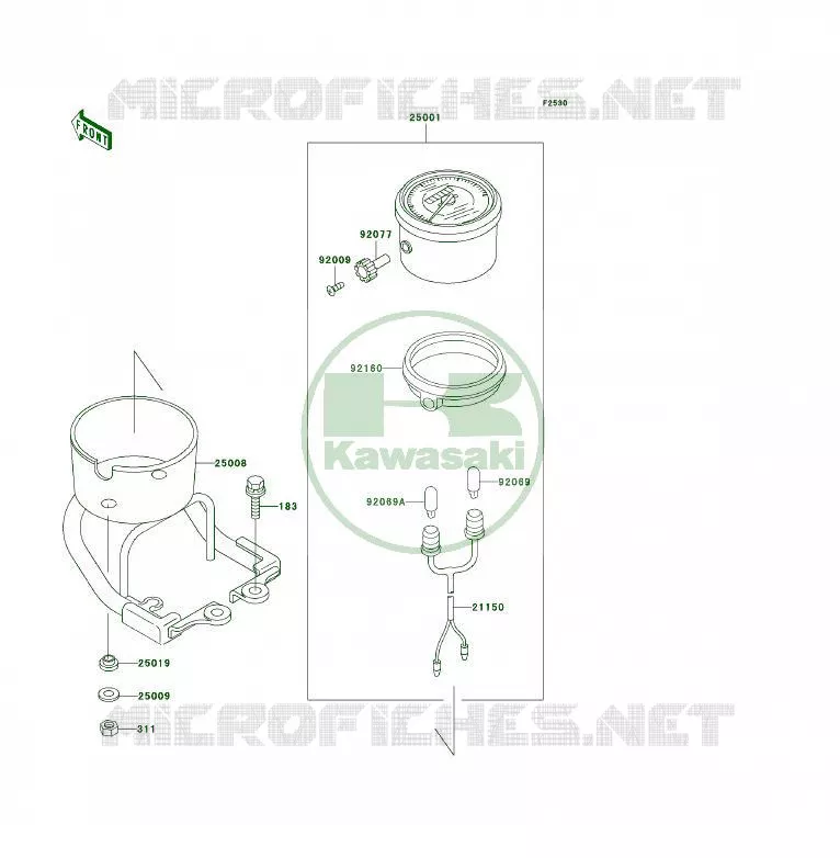 COMPTEURS Kawasaki QUAD 400 1996 KLF400 4X4  KLF400-B4