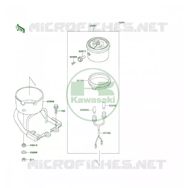 COMPTEURS Kawasaki QUAD 400 1997 KLF400 4X4  KLF400-B5