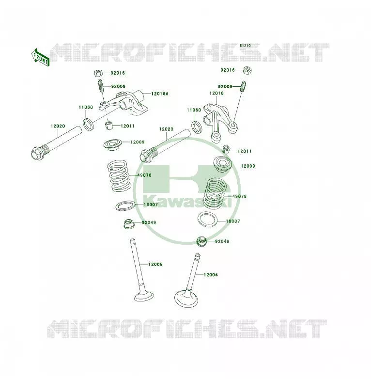 SOUPAPE Kawasaki QUAD 400 1997 KLF400 4X4  KLF400-B5