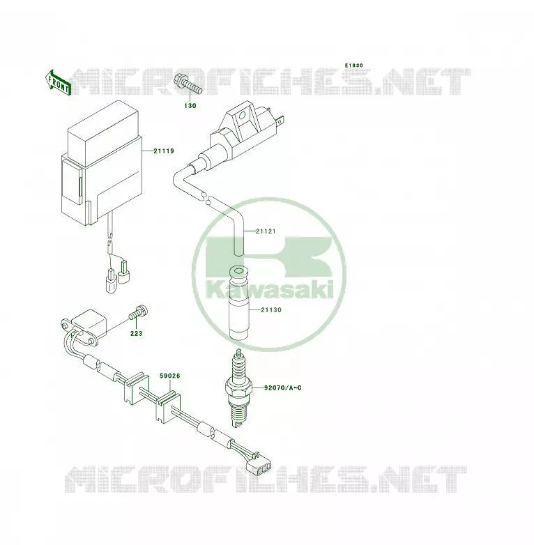 SYSTEME D&acute;ALLUMAGE Kawasaki QUAD 400 1997 KLF400 4X4  KLF400-B5