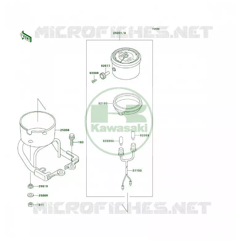 COMPTEURS Kawasaki QUAD 400 1997 KLF400 4X4  KLF400-B5