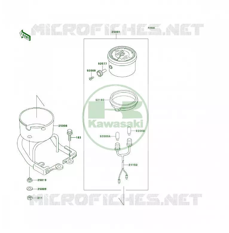 COMPTEURS Kawasaki QUAD 400 1998 KLF400 4X4  KLF400-B6