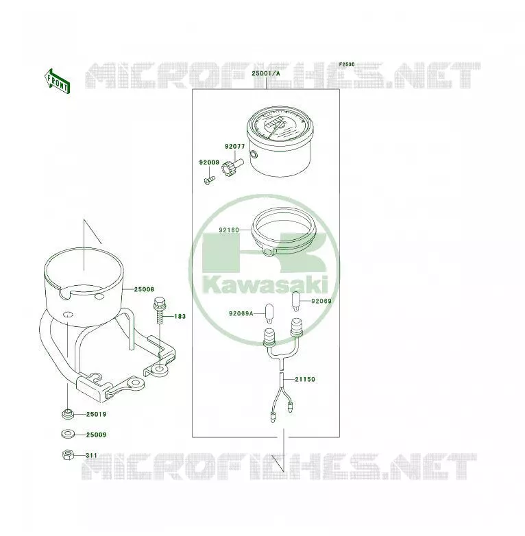COMPTEURS Kawasaki QUAD 400 1999 KLF400 4X4  KLF400-B7