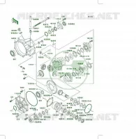 ARBRE DE TRANSMISSION(DIFFERENTIEL) pour Kawasaki KLF400 4X4 1999