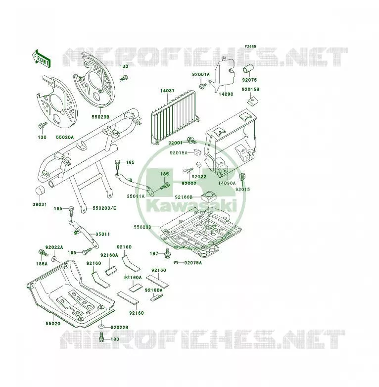 PROTECTION(S) Kawasaki QUAD 400 1999 KLF400 4X4  KLF400-B7