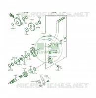 MECANISME DE KICK( SF250AE026491) pour Kawasaki KSF250 2000