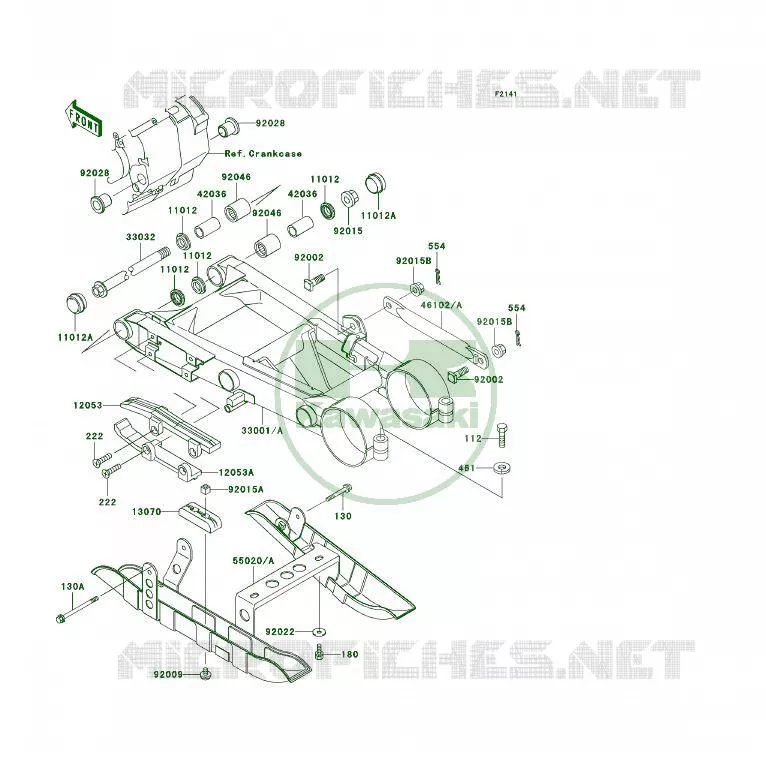 BRAS OSCILLANT Kawasaki QUAD 250 2002 KSF250  KSF250-A16
