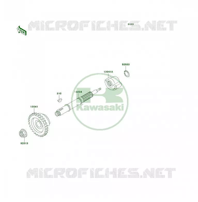 BALANCIER Kawasaki QUAD 250 2004 KFX250  KSF250-A18