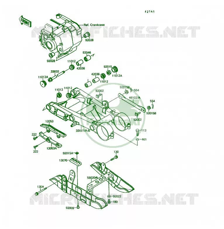 BRAS OSCILLANT Kawasaki QUAD 250 1990 KSF250  KSF250-A4