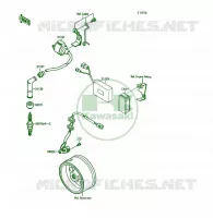 BOBINE D'ALLUMAGE pour Kawasaki KSF250 1991
