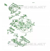 BRAS OSCILLANT pour Kawasaki KSF250 1991
