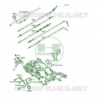 CABLE pour Kawasaki KSF250 1991
