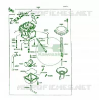 CARBURATEUR pour Kawasaki KSF250 1991