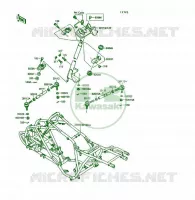 CH&Acirc;SSIS pour Kawasaki KSF250 1991
