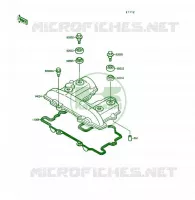 COUVRE CULASSE pour Kawasaki KSF250 1991