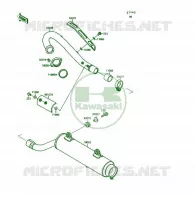 &Eacute;CHAPPEMENT pour Kawasaki KSF250 1991