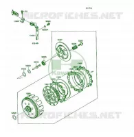 EMBRAYAGE pour Kawasaki KSF250 1991