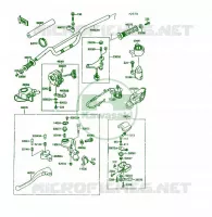 GUIDON pour Kawasaki KSF250 1991