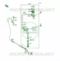 MAITRE CYLINDRE ARRI&Egrave;RE pour Kawasaki KSF250 1991