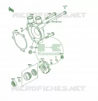 POMPE &Agrave; EAU pour Kawasaki KSF250 1991