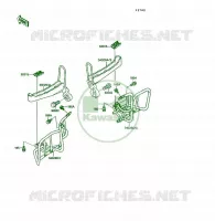 REPOSE PIED pour Kawasaki KSF250 1991