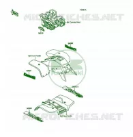 STICKER pour Kawasaki KSF250 1991