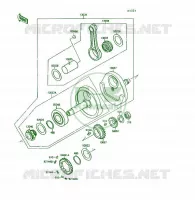 VILEBREQUIN pour Kawasaki KSF250 1991
