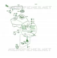 RESERVOIR CARBURANT pour Kawasaki KSF250 1994