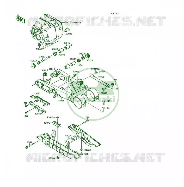 BRAS OSCILLANT Kawasaki QUAD 250 1995 KSF250  KSF250-A9