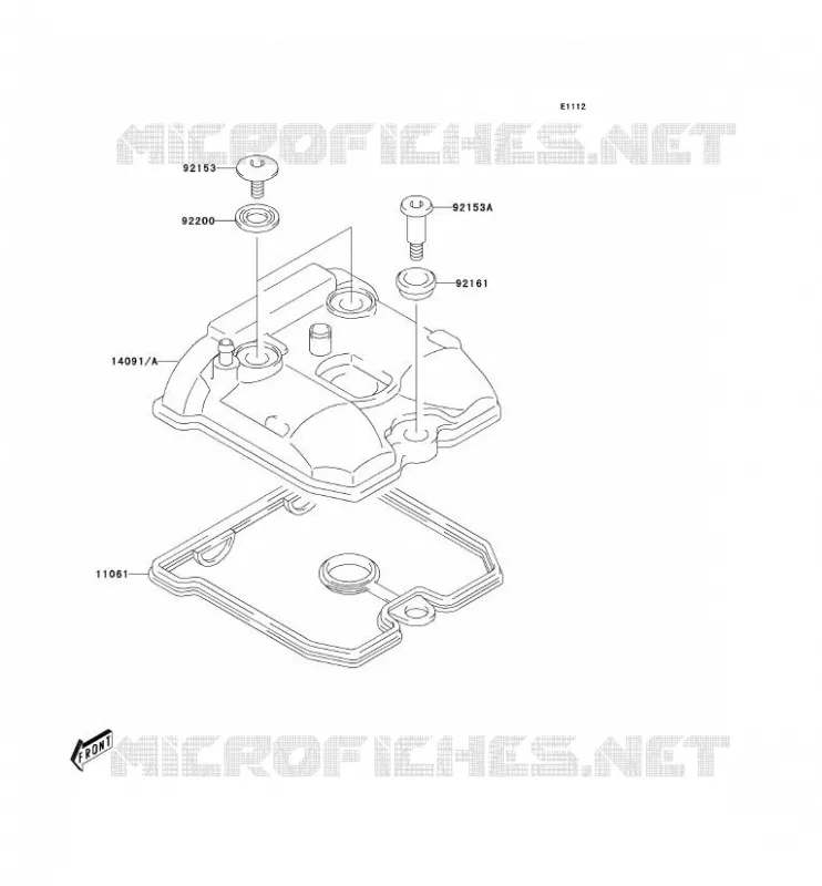 COUVRE CULASSE Kawasaki QUAD 400 2004 KFX400  KSF400-A2