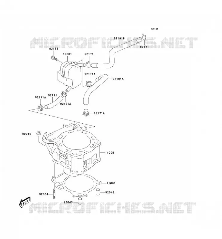CYLINDRE Kawasaki QUAD 400 2004 KFX400  KSF400-A2