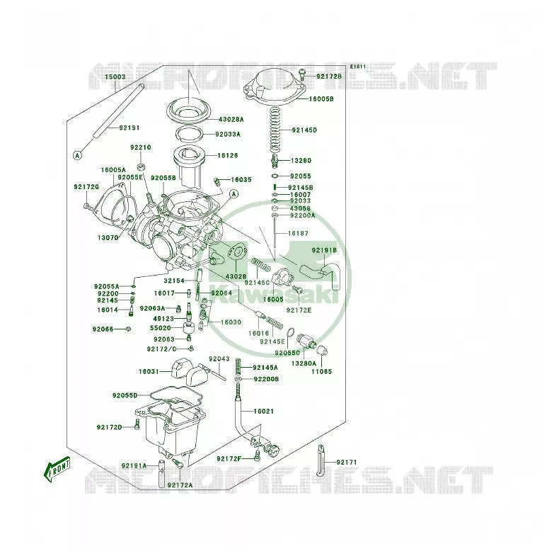 CARBURATEUR Kawasaki QUAD 400 2004 KFX400  KSF400-A2