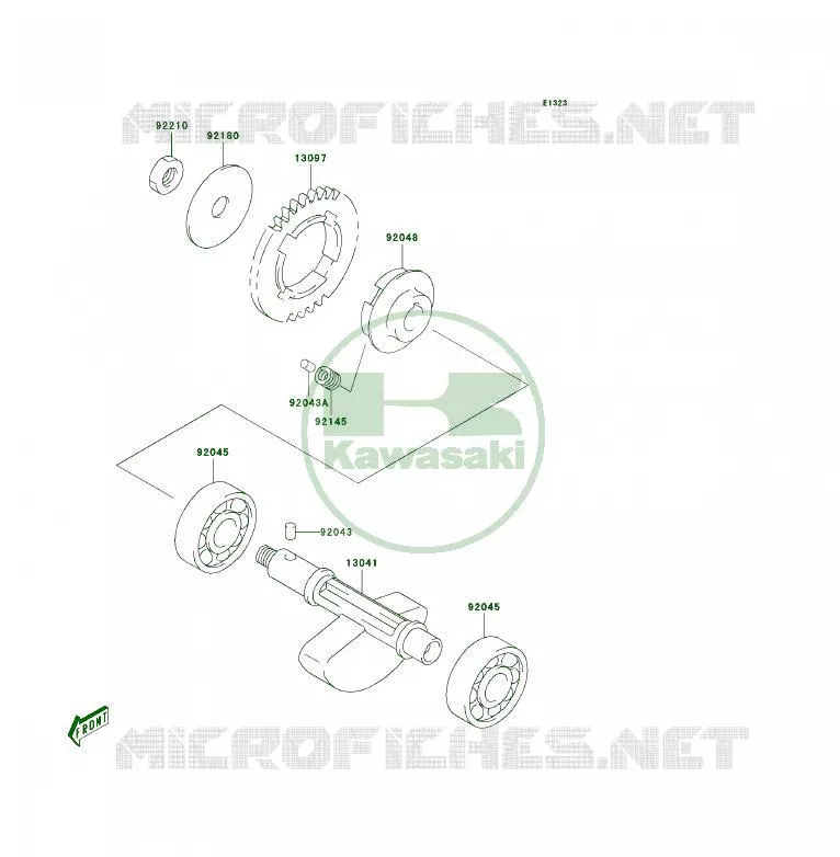 BALANCIER Kawasaki QUAD 400 2006 KFX400  KSF400A6F