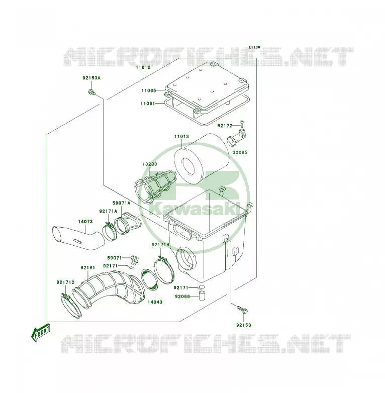 FILTRE A AIR Kawasaki QUAD 400 2006 KFX400  KSF400A6F